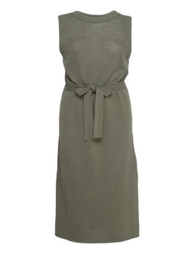 Kim Dress Knelang Kjole Khaki Green IVY OAK