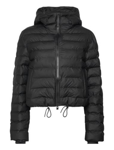 Lohja Short Puffer Jacket W3T2 Fôret Jakke Black Rains