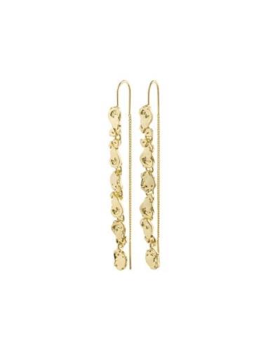 Thankful Long Chain Earrings Øredobber Smykker Gold Pilgrim