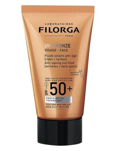 Uv-Bronze Face Spf 50+ 40 Ml Solkrem Sololje Nude Filorga