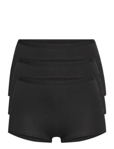 Brief 3 Pack Carin Boxer High Hipstertruse Undertøy Black Lindex