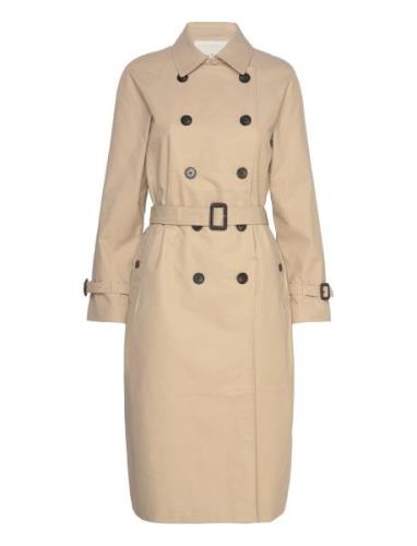 Hadiapw Otw Trench Coat Kåpe Beige Part Two