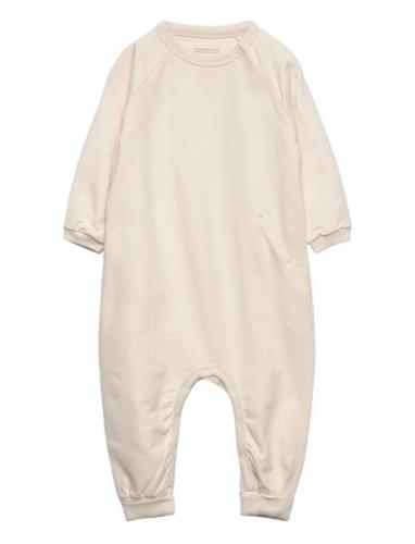 Full Body Sweat Langermet Bodysuit Beige Copenhagen Colors