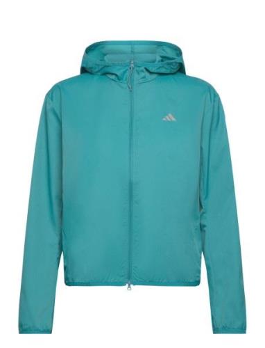 Run It Jacket Outerwear Sport Jackets Blue Adidas Performance