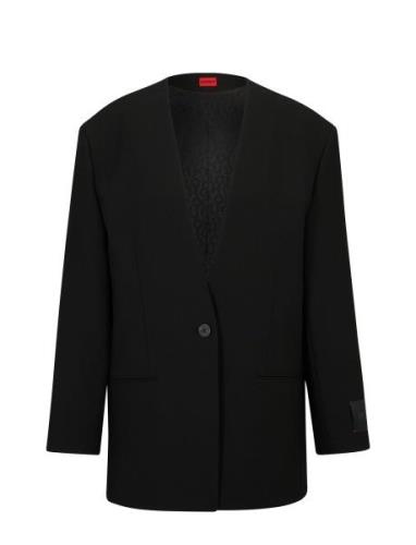 Alema Blazers Single Breasted Blazers Black HUGO