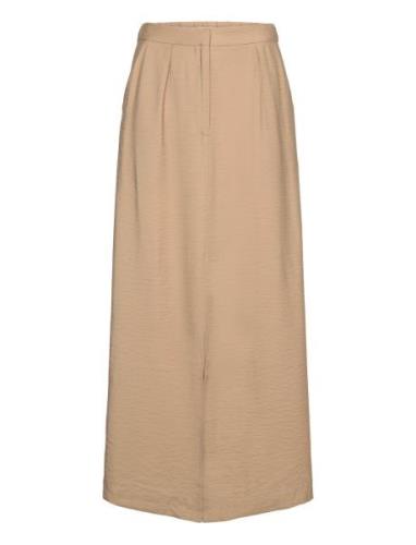 Objfaline Mw Ancle Skirt E Ss Fair 23 Langt Skjørt Beige Object