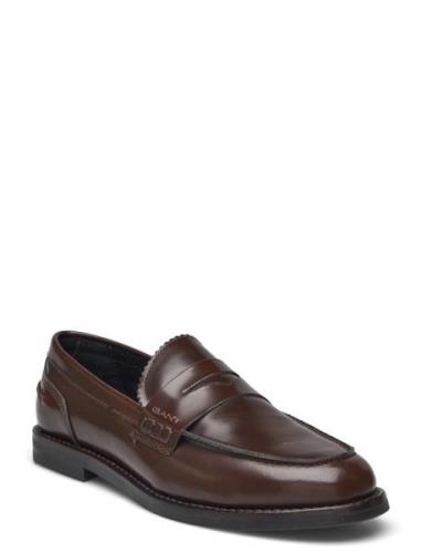 Gracelyn Loafer Mokasiner Lave Sko Brown GANT