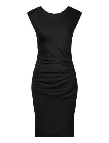 Kaindia Round-Neck Dress Kort Kjole Black Kaffe