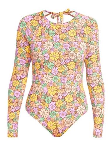 Fashion Ls Sie Badedrakt Badetøy Multi/patterned Roxy