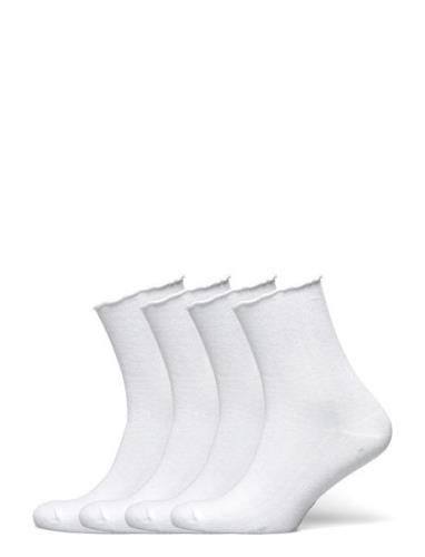 Rhatlanta Socks - 4-Pack Lingerie Socks Regular Socks White Rosemunde