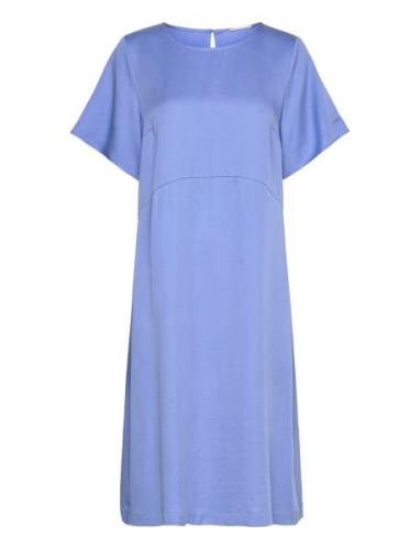 Eselly Dress Knelang Kjole Blue Esme Studios