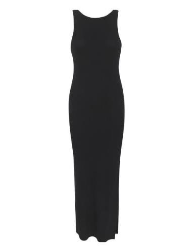 Drewgz Sl Reversible Long Dress Noo Maxikjole Festkjole Black Gestuz