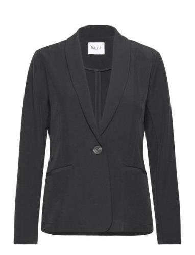 Celestsz Blazer Blazers Single Breasted Blazers Black Saint Tropez