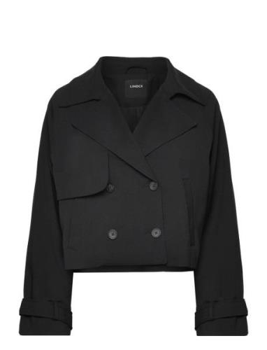 Trenchcoat Lova Trench Coat Kåpe Black Lindex