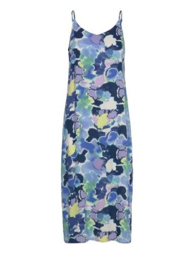 Bymmjoella Slip Dress 3 - Knelang Kjole Blue B.young