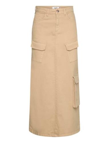 Ivy-Augusta Utility Maxi Skirt Khak Langt Skjørt Khaki Green IVY Copen...