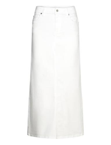 Ivy-Zoe Maxi Skirt White Knelangt Skjørt White IVY Copenhagen