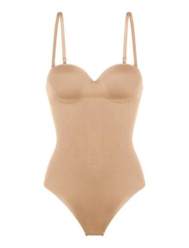 Sublime Sculpt Bodysuit Bodies Slip Beige Dorina