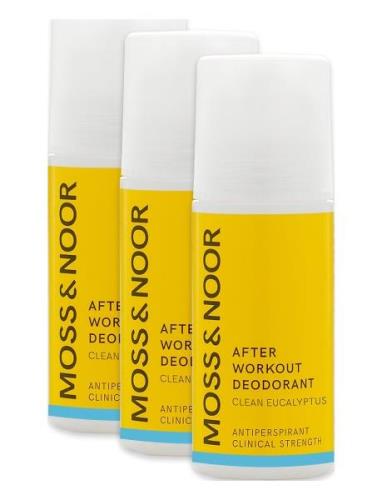 After Workout Deodorant Clean Eucalyptus 3 Pack Deodorant Roll-on Nude...