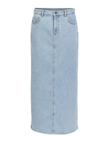 Objellen Mw Long Denim Skirt Noos Langt Skjørt Blue Object