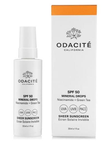 Mineral Drops Spf50 Sunscreen Solkrem Ansikt Nude Odacité Skincare