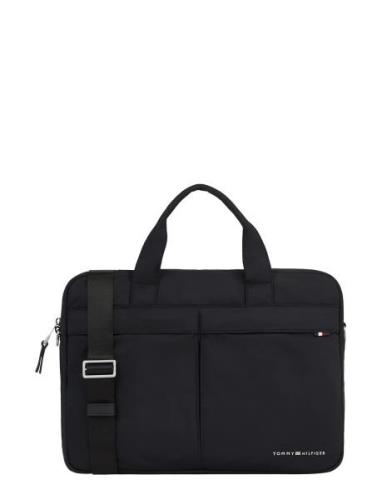 Th Signature Computer Bag Dataveske Veske Black Tommy Hilfiger