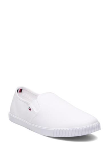 Canvas Slip-On Sneaker Sneakers White Tommy Hilfiger