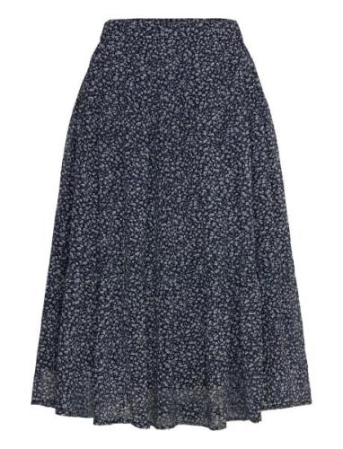 Morningll Midi Skirt Knelangt Skjørt Black Lollys Laundry