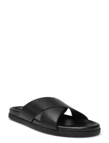 Kamal Leather Sandal Shoes Summer Shoes Sandals Black Les Deux