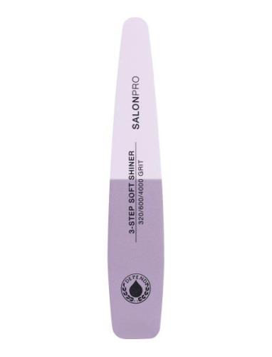 Nail File Salonpro 3-Step Soft Shiner Negleverktøy Negler Nude Depend ...