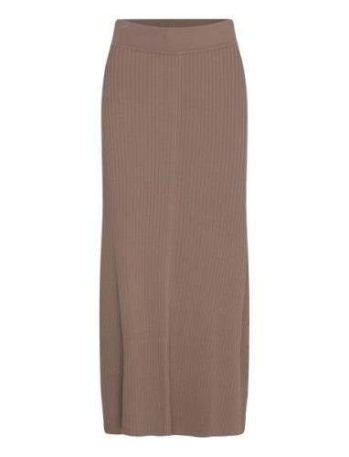 Bs Desiree Skirt Langt Skjørt Brown Bruun & Stengade