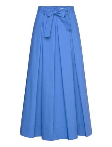 Jona 90 V Skirt Knelangt Skjørt Blue Andiata