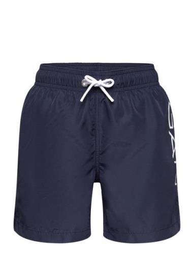 Logo Lightweight Swim Shorts Badeshorts Navy GANT