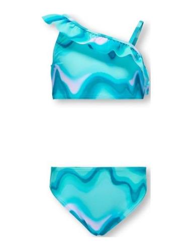 Koglaura Shoulder Bikini Set Acc Bikini Blue Kids Only