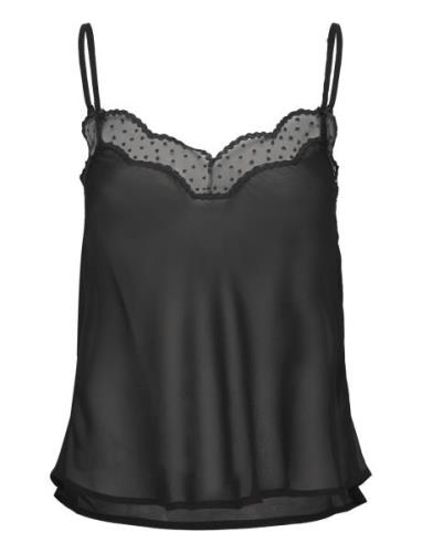 Emerveille Caraco Pyjama Topp Black Etam