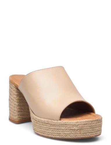 Omosmar Sandal Med Hæl Beige UNISA