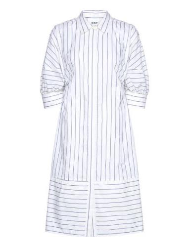 Benedict - Daily Stripe Knelang Kjole White Day Birger Et Mikkelsen