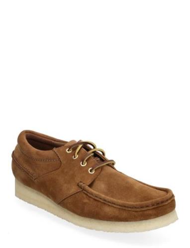 Wallabee Boat Båtsko Sko Brown Clarks Originals