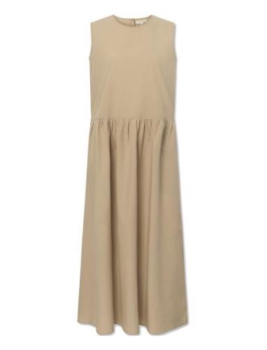 Noelle Dress Maxikjole Festkjole Beige STUDIO FEDER