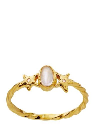 Ula Ring Ring Smykker Gold Maanesten