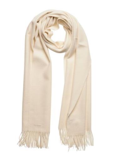 Wool Woven Scarf Accessories Scarves Winter Scarves Cream GANT