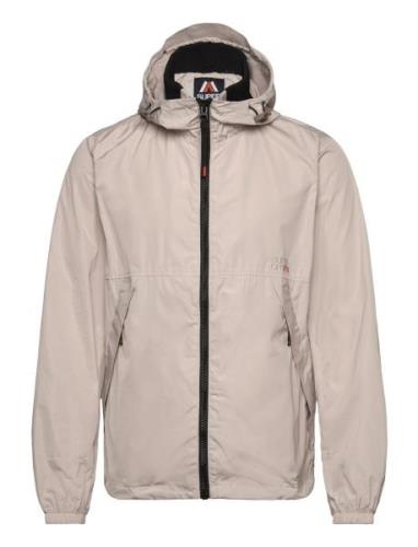 Hooded Windbreaker Jkt Tynn Jakke Beige Superdry