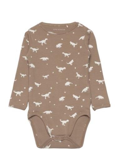 Body Langermet Bodysuit Beige Sofie Schnoor Baby And Kids