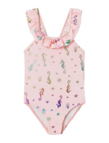 Nmfzamar Swimsuit Badedrakt Badetøy Pink Name It