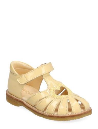 Sandals - Flat - Closed Toe Shoes Summer Shoes Sandals Yellow ANGULUS