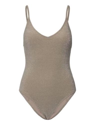 Glint Swimsuit Badedrakt Badetøy Silver Second Female