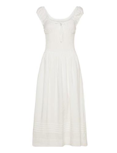 Eliza Maxi Dress Knelang Kjole White AllSaints