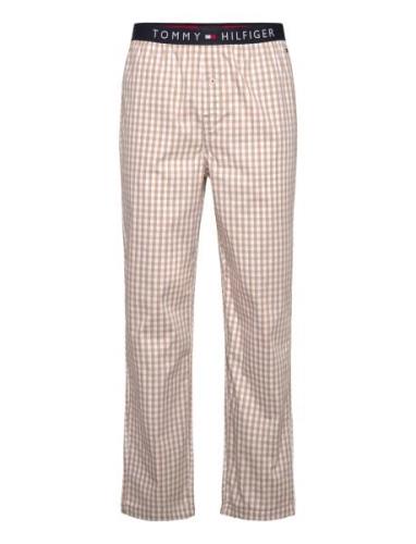 Woven Pant Print Joggebukser Beige Tommy Hilfiger