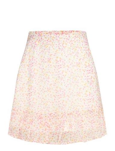 Vmsmilla H/W Short Skirt Wvn Ga Kort Skjørt White Vero Moda