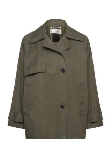 Minona Iw Jacket Trench Coat Kåpe Green InWear